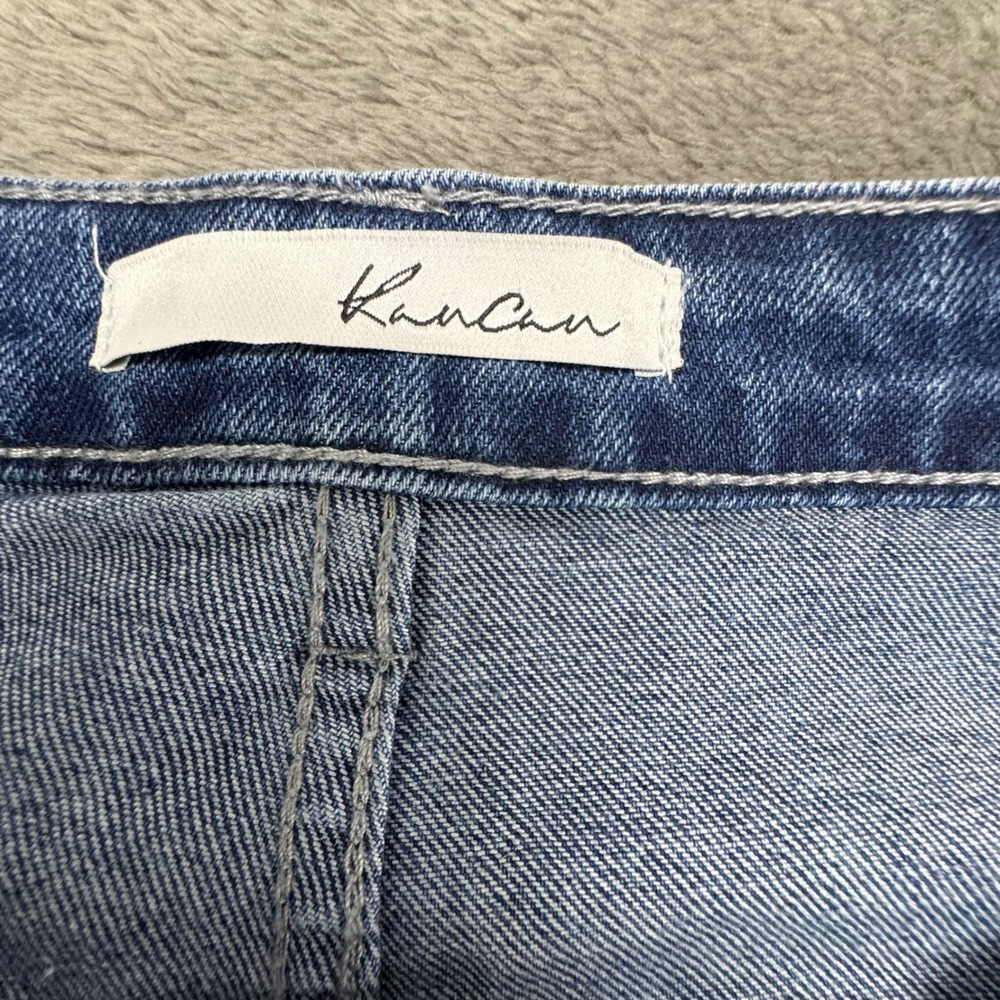 Kancan Womens Jeans Size 28 W9 High Rise Flare Cargo‎ Denim Blue - Picture 5 of 16
